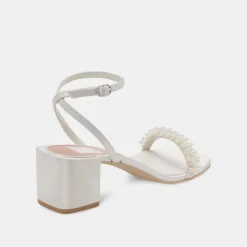 Zalima Heels Vanilla Pearls