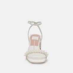 Zalima Heels Vanilla Pearls