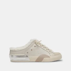 Zantel Sneakers Off White Crackled Leather