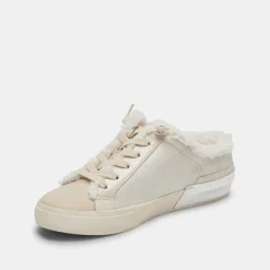 Zantel Sneakers Off White Crackled Leather