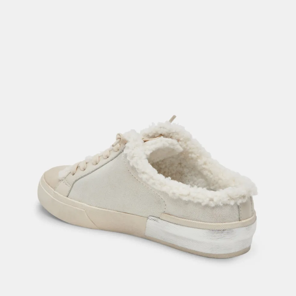 Zantel Sneakers Off White Crackled Leather