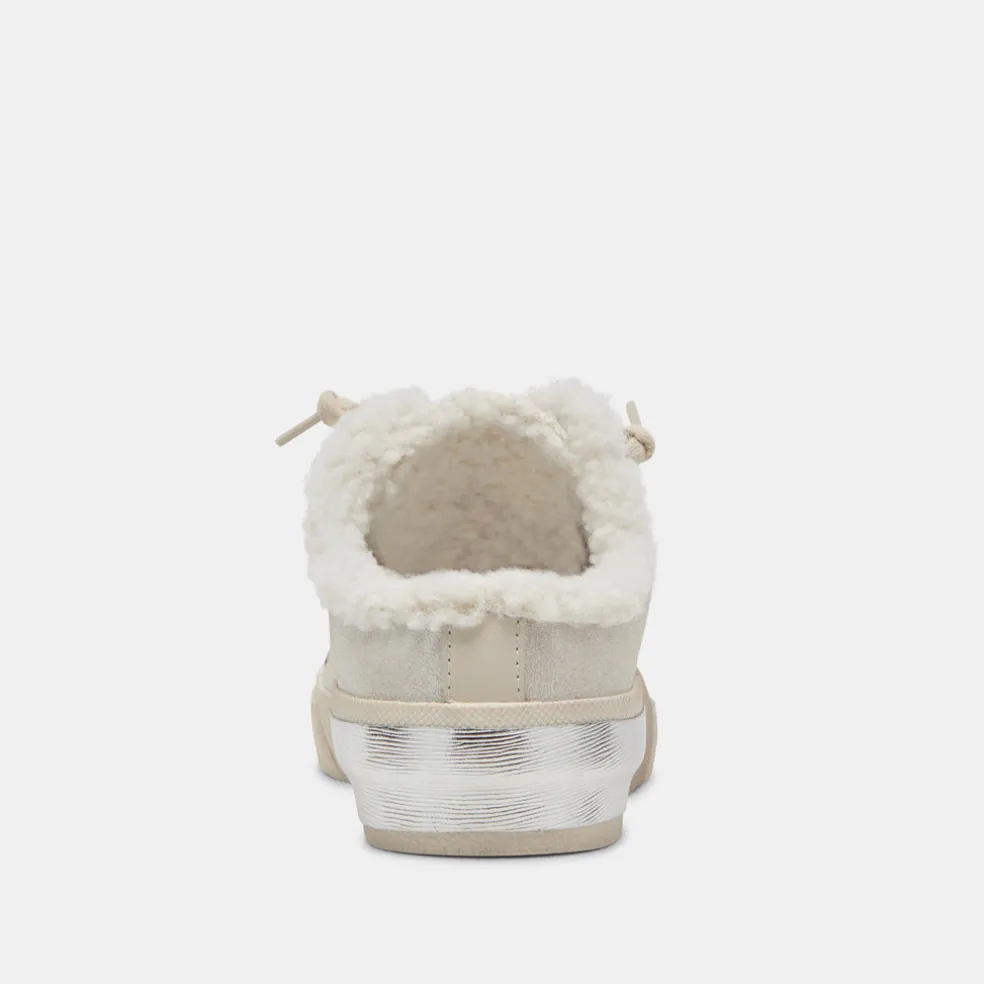 Zantel Sneakers Off White Crackled Leather