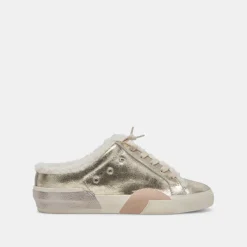 Zantel Sneakers Platinum Distressed Leather