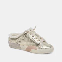 Zantel Sneakers Platinum Distressed Leather