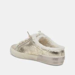 Zantel Sneakers Platinum Distressed Leather