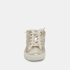 Zantel Sneakers Platinum Distressed Leather