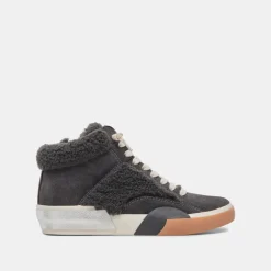 Zilvia Plush Sneakers Anthracite Suede