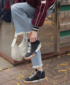 Zilvia Plush Sneakers Anthracite Suede