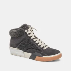 Zilvia Plush Sneakers Anthracite Suede