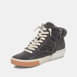 Zilvia Plush Sneakers Anthracite Suede