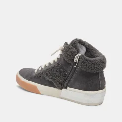 Zilvia Plush Sneakers Anthracite Suede