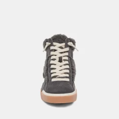 Zilvia Plush Sneakers Anthracite Suede