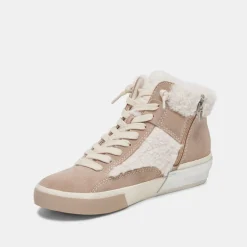 Zilvia Plush Sneakers Taupe Multi Suede
