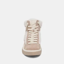 Zilvia Plush Sneakers Taupe Multi Suede