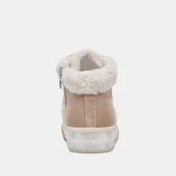 Zilvia Plush Sneakers Taupe Multi Suede