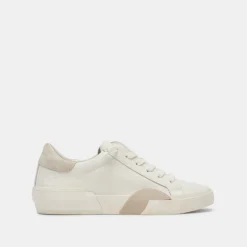 Zina 360 Sneakers White Natural Recycled Leather