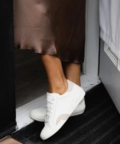 Zina 360 Sneakers White Natural Recycled Leather