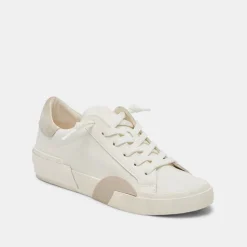 Zina 360 Sneakers White Natural Recycled Leather