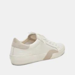 Zina 360 Sneakers White Natural Recycled Leather