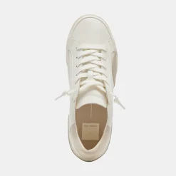 Zina 360 Sneakers White Natural Recycled Leather