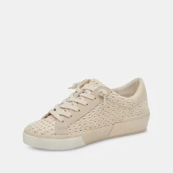 Zina Crochet Sneakers Sandstone Crochet