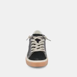 Zina Crystal Sneakers Black Suede