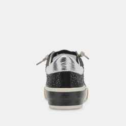 Zina Crystal Sneakers Black Suede