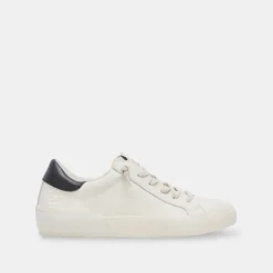Zina Foam 360 Sneakers White Black Recycled Leather