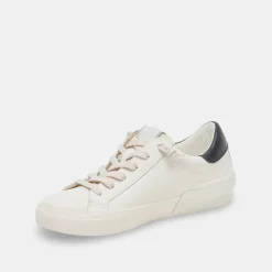 Zina Foam 360 Sneakers White Black Recycled Leather