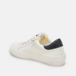 Zina Foam 360 Sneakers White Black Recycled Leather