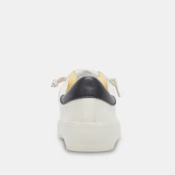 Zina Foam 360 Sneakers White Black Recycled Leather