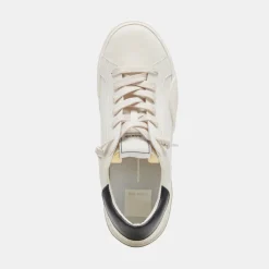 Zina Foam 360 Sneakers White Black Recycled Leather