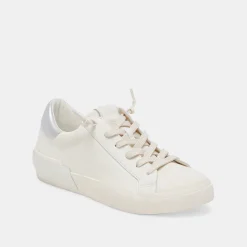 Zina Foam 360 Sneakers White Silver Recycled Leather