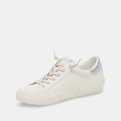 Zina Foam 360 Sneakers White Silver Recycled Leather