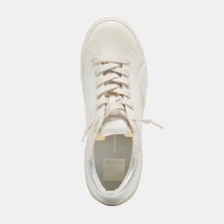 Zina Foam 360 Sneakers White Silver Recycled Leather