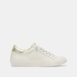 Zina Foam 360 Sneakers White Gold Recycled Leather