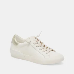 Zina Foam 360 Sneakers White Gold Recycled Leather