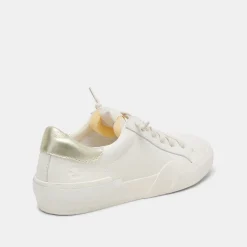Zina Foam 360 Sneakers White Gold Recycled Leather