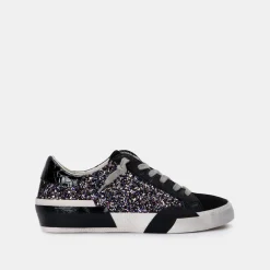 Zina Sneakers Black Metallic Glitter