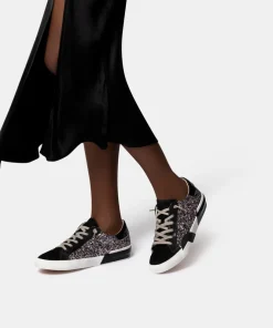 Zina Sneakers Black Metallic Glitter