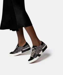 Zina Sneakers Black Metallic Glitter