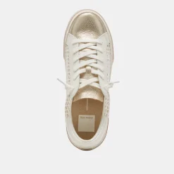 Zina Sneakers Bone Gold Woven