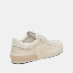 Zina Sneakers Bone Raffia