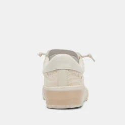 Zina Sneakers Bone Raffia