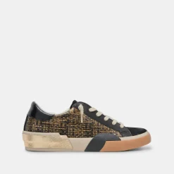 Zina Sneakers Bronze Black Woven