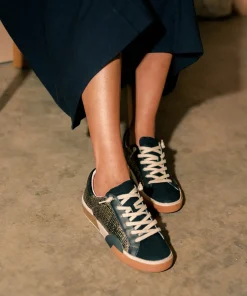 Zina Sneakers Bronze Black Woven