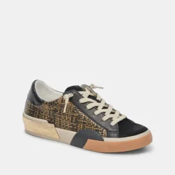 Zina Sneakers Bronze Black Woven