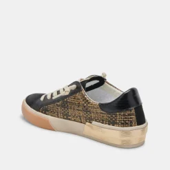 Zina Sneakers Bronze Black Woven