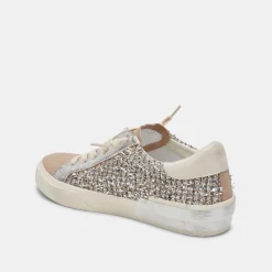 Zina Sneakers Dk Silver Multi Woven