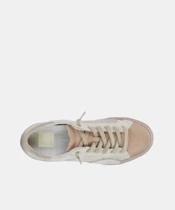 Zina Sneakers Dune Metallic Calf Hair